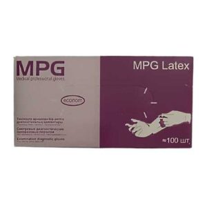 Перчатки медицинские латексные неопудренные MPG